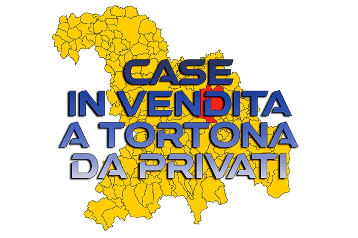 Case in vendita a Tortona da privati – guida 2026 Grafica con mappa della provincia di Alessandria e testo “Case in vendita a Tortona da privati”